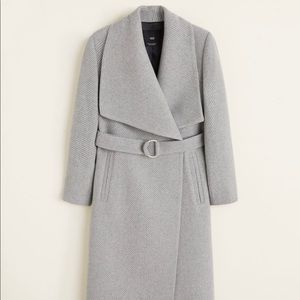 Mango grey winter coat